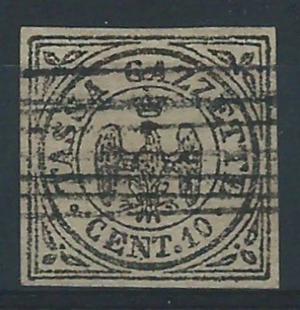Italia Colonies-Somalia 1859 10¢ "Tassa Gazzetta" ... Image 1++