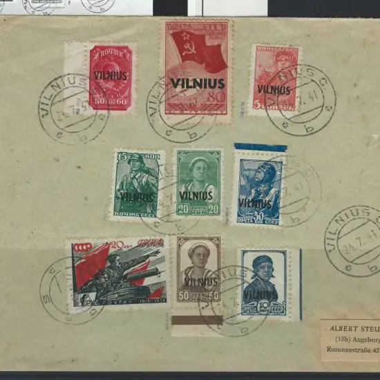 Lithuania-German Occupation 1941 (24th July) ...