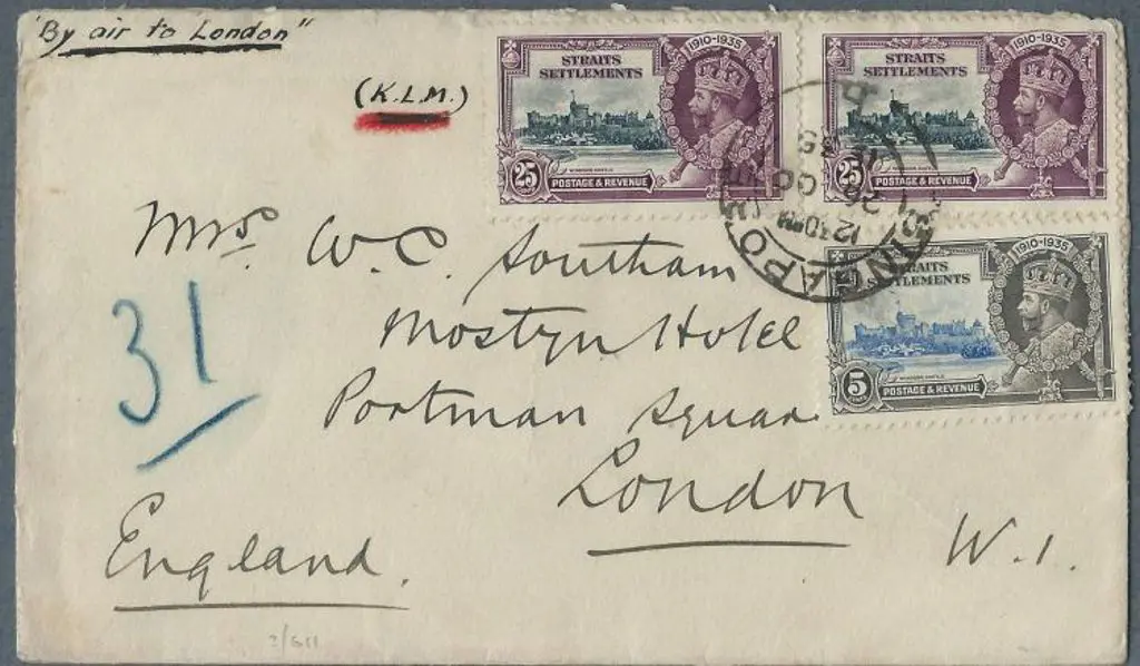 Malaya (Straits Settlements) 1935 (26th Oct) ... Image 1++