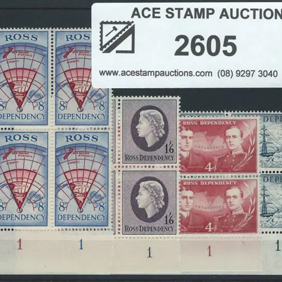 New Zealand-Ross Dependency 1957 3d to 1/6d set of ...