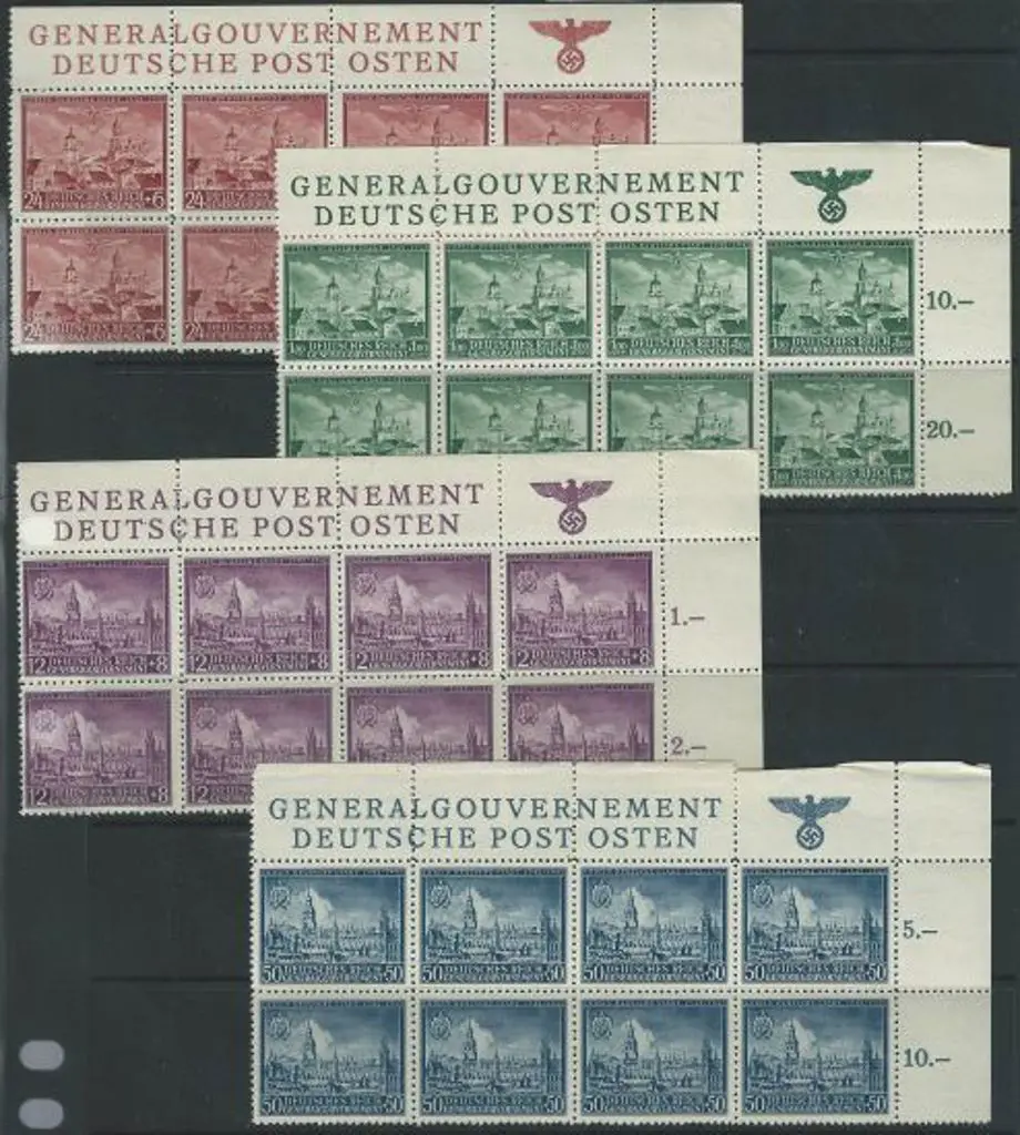 Poland General Government 1942 600th Anniv set of ... Image 1++