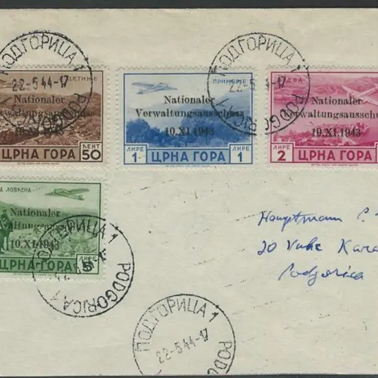 Serbia Montengro-German Occupation 1944 (22nd May) ...