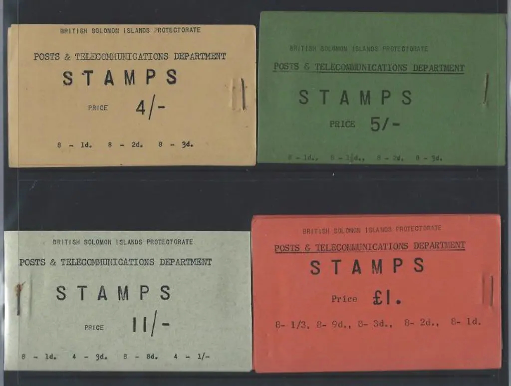 Solomon Islands 1959 4/- & 11/-, 1960 5/- & £1 ... Image 1++