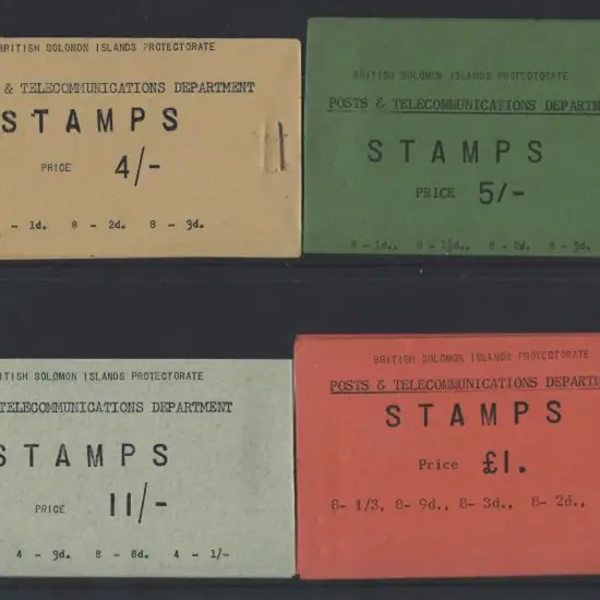 Solomon Islands 1959 4/- & 11/-, 1960 5/- & £1 ...
