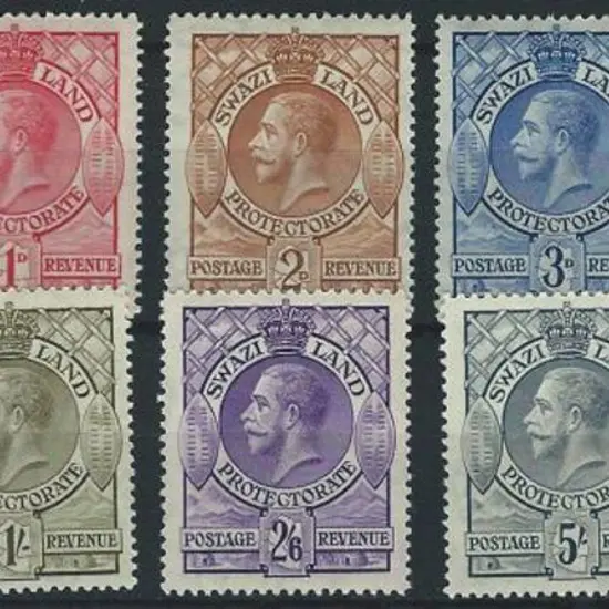 Swaziland 1933 KGV defins to 10/-. Complete MUH & ...