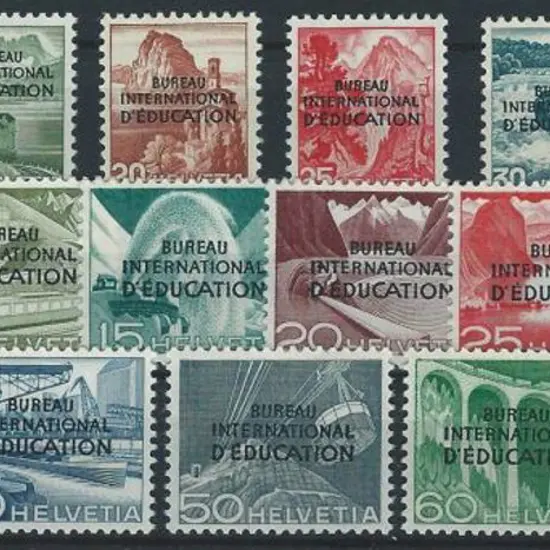 Switzerland 1948 & 1950 "BUREAU INTERNATIONAL ...