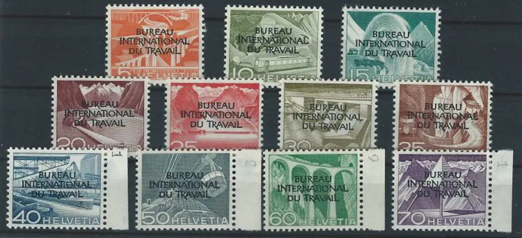 Switzerland 1950 "BUREAU INTERNATIONAL DU TRAVAIL" ... Image 1++