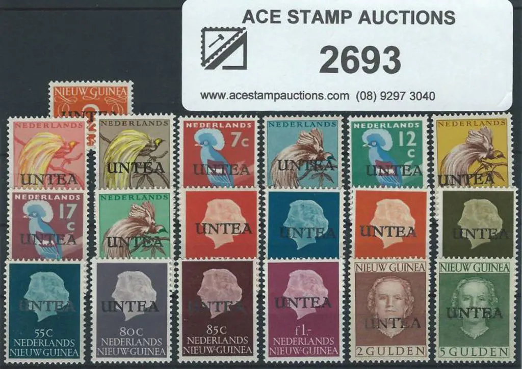 West New Guinea 1962/63 1₵ - 5g defins set of 19 ... Image 1++