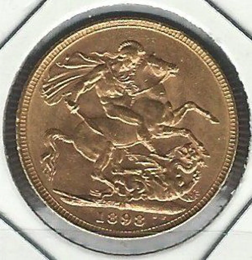 1898M Gold Sovereign. AUnc. Image 1++