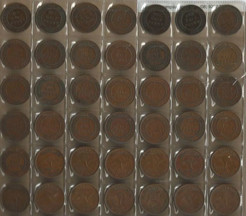 1911-1964 Half Pennys full set of 59 incl the 1923 ... Image 1++