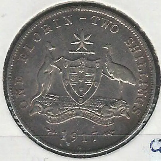 1917 2/- gVF