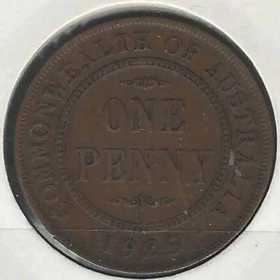1925 Penny. Australia's second rarest circulated ...