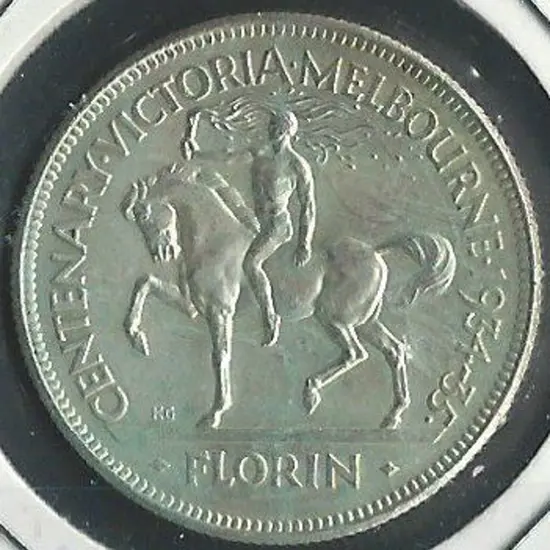 1934/35 Centenary Florin. Unc