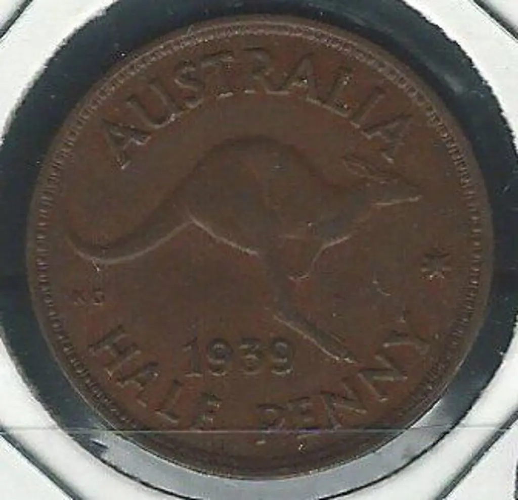 1939 Half Penny kangaroo. EF Image 1++