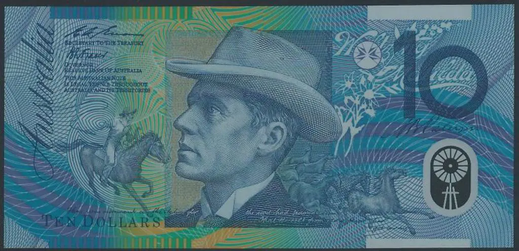 1993 $10 Fraser/Evans Polymer. Mc401a. Unc Image 1++