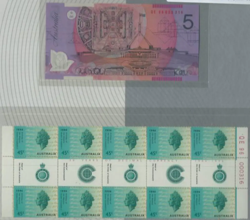 1996 $5 Macfarlane/Evans Polymer banknote in QEII ... Image 1++