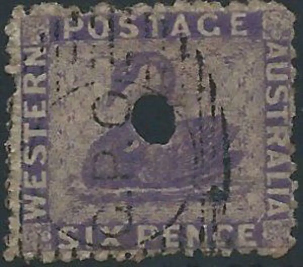 1864 6d deep lilac, perf. 13, no wmk but shows the ... Image 1++