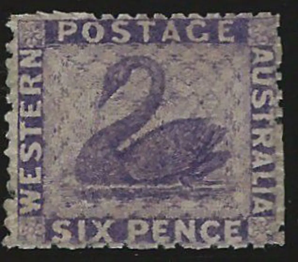 1864 6d dull violet, perf. 13, no wmk. Mint, no ... Image 1++