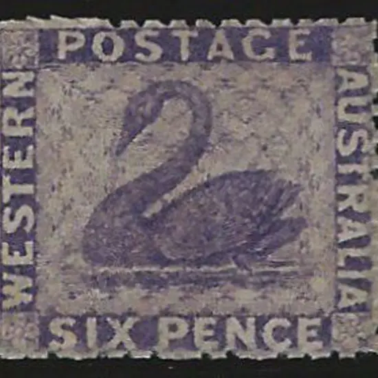 1864 6d dull violet, perf. 13, no wmk. Mint, no ...