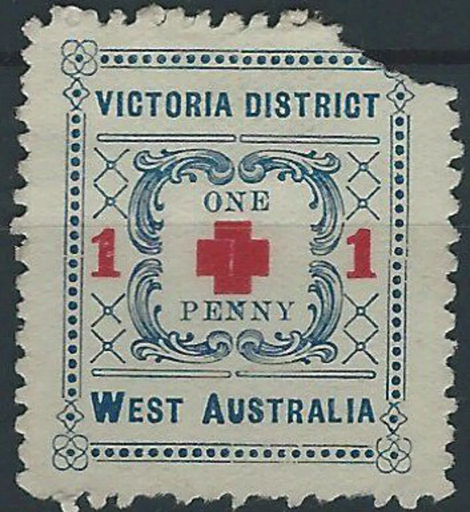 1900's (?) 1d "Victoria District One Penny West ... Image 1++