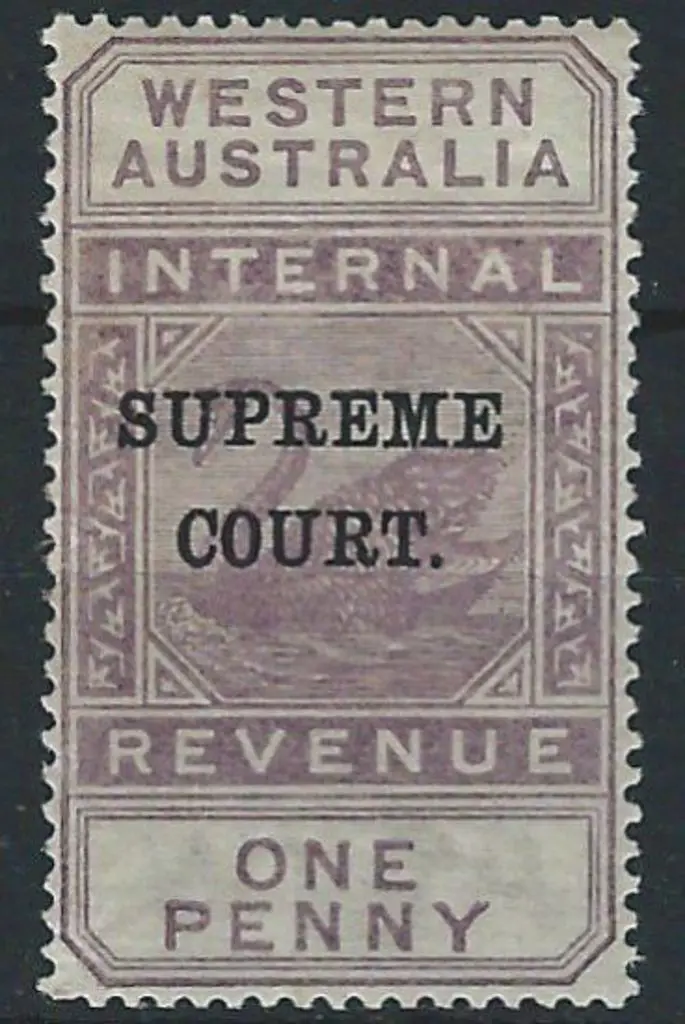 1903 1d violet Revenue with "SUPREME COURT" ovpt. ... Image 1++