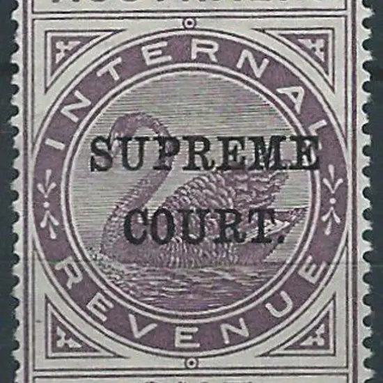 1903 1/- violet Revenue with "SUPREME COURT" ovpt. ...
