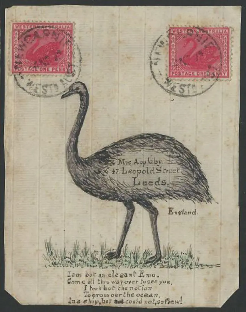 1913 (4th Nov) Newcarnie B28 tying 2 x 1d swans to ... Image 1++