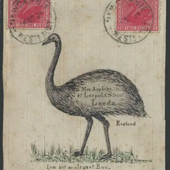 1913 (4th Nov) Newcarnie B28 tying 2 x 1d swans to ...