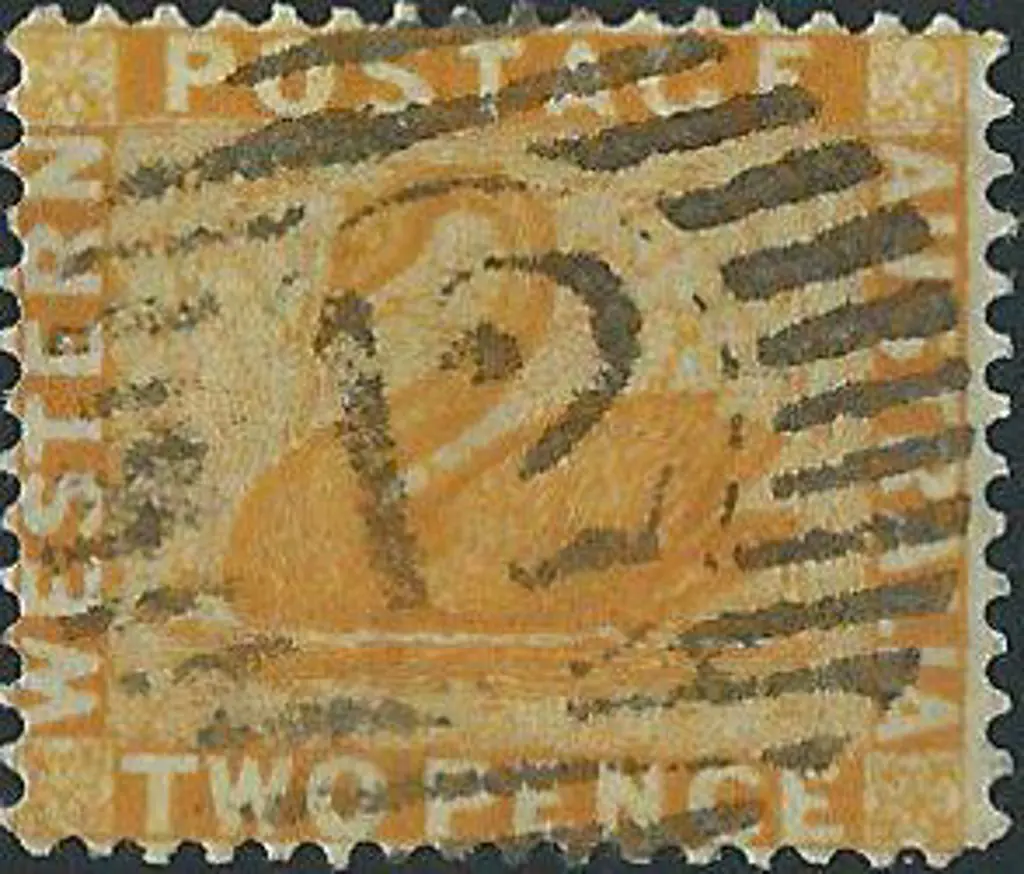 Boyadine 12 bar 12 on 2d yellow (1882) wmk crown ... Image 1++