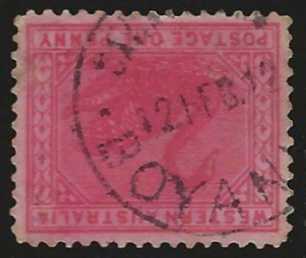 Boyanup Savings Bank SBv on 1d red swan dated 12 ... Image 1++