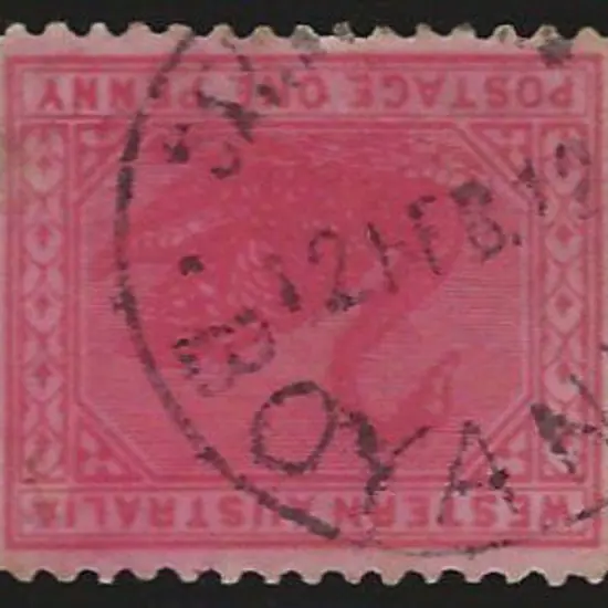Boyanup Savings Bank SBv on 1d red swan dated 12 ...