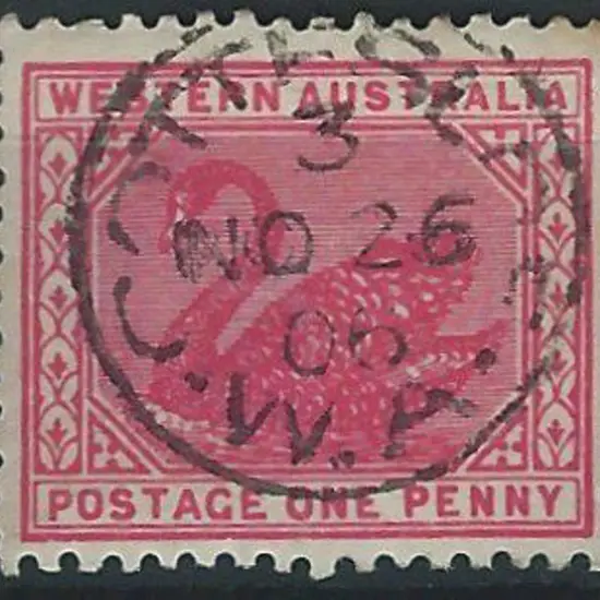 Cottesloe 3b-c in 3 on 1d red swan dated 26 NO 06. ...