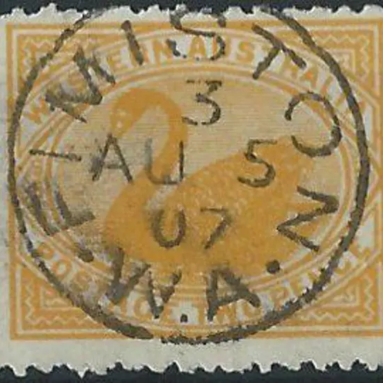 Fimiston 3b in 3 on 2d yellow swan dated 5 AU 07. ...