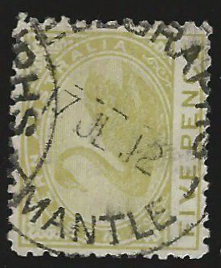 Fremantle Telegraphs on 5d pale greenish-yellow ... Image 1++