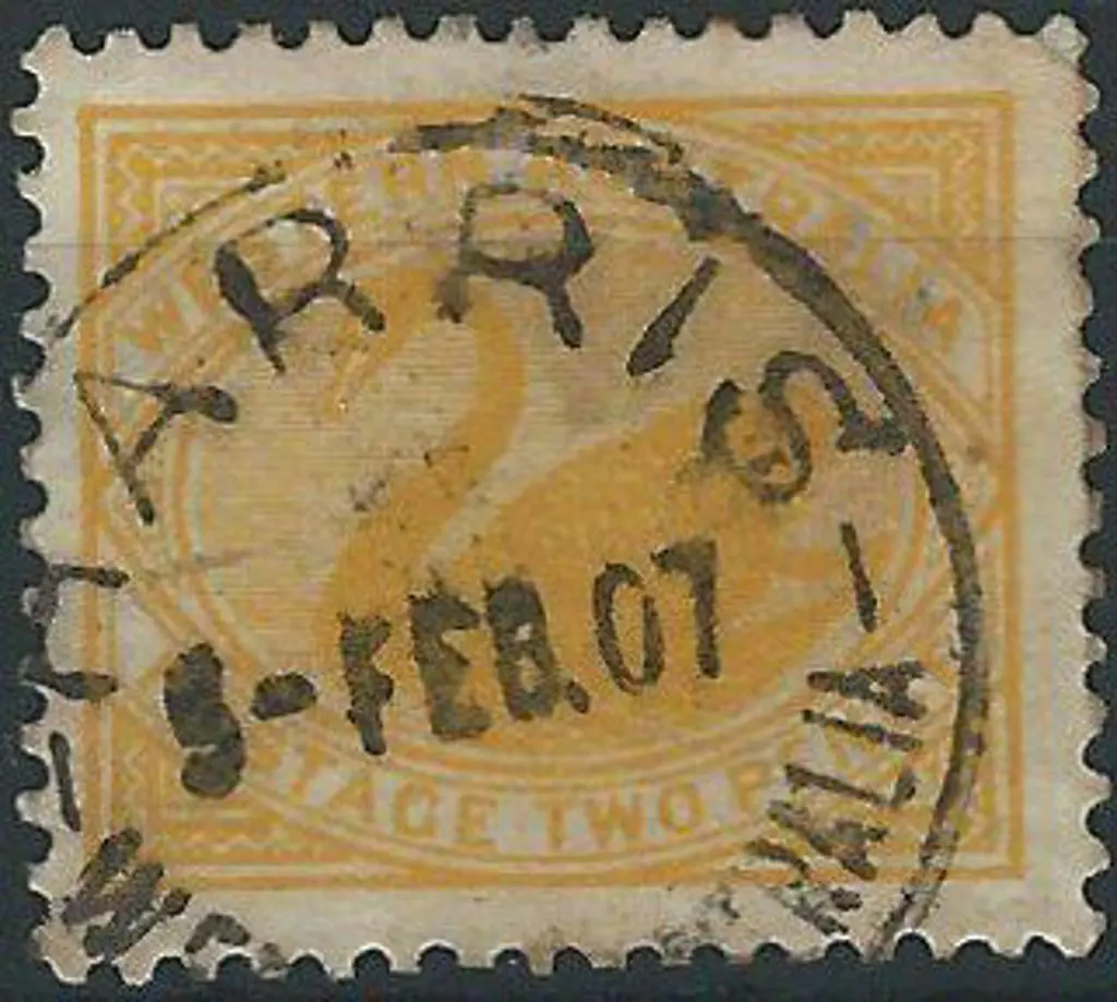 Harris A25 on 2d yellow swan dated 5 FE 07. ... Image 1++