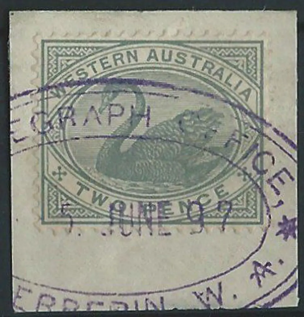 Kellerberin Telegraph Office ORS in violet on 2d ... Image 1++