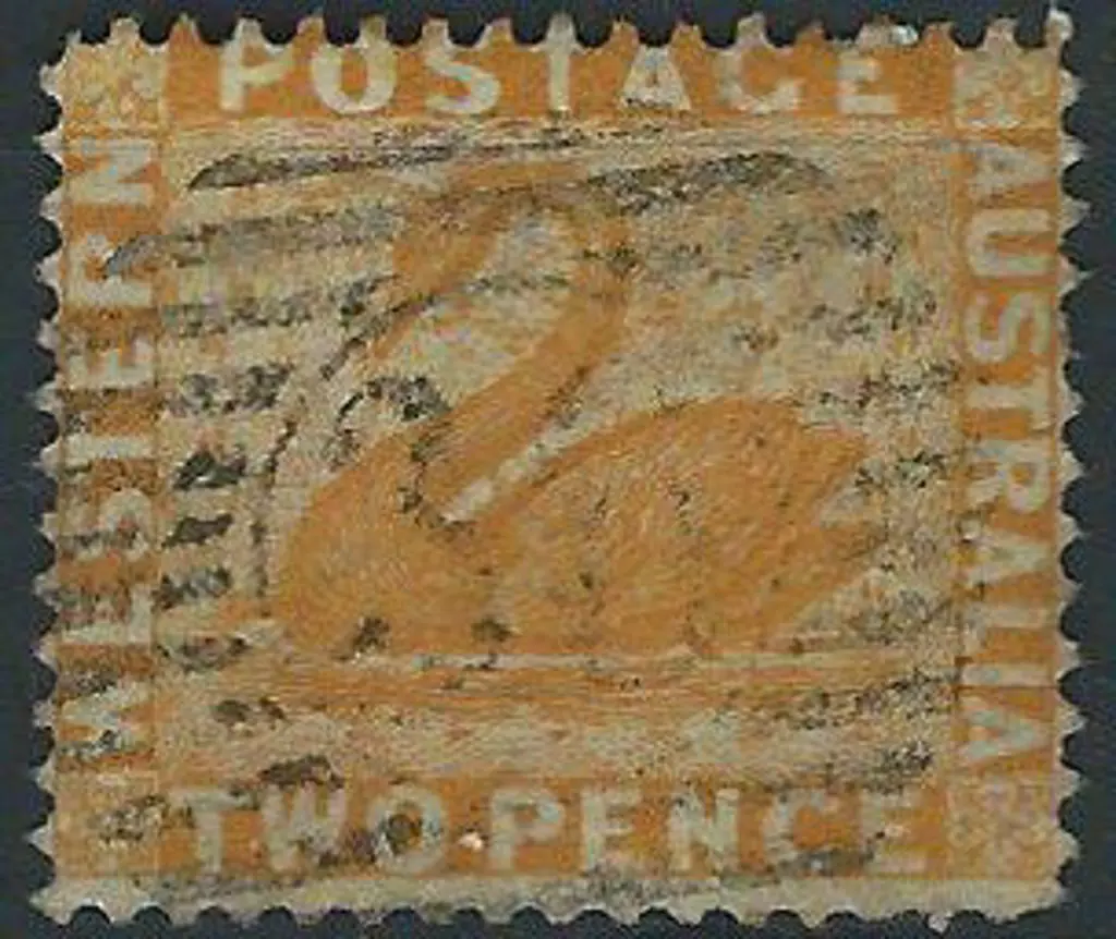 Ludlow 12 bar 36 on 2d yellow (1876) wmk crown CC ... Image 1++