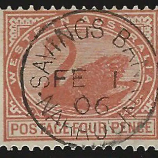 Narrogin Savings Bank Sbi on 4d chestnut dated 1 ...