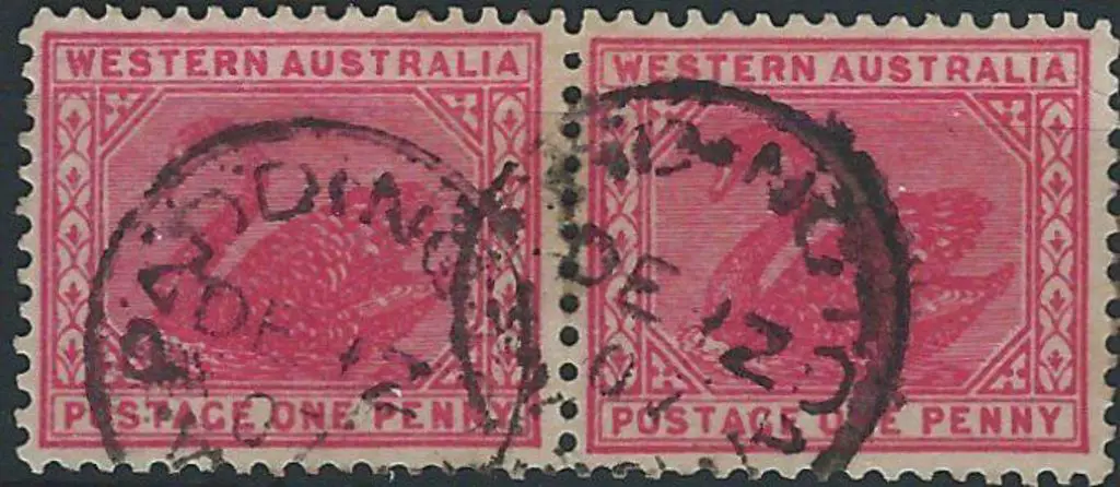 Paddington 3b on 1d red swan pair dated 12 DE 07. ... Image 1++