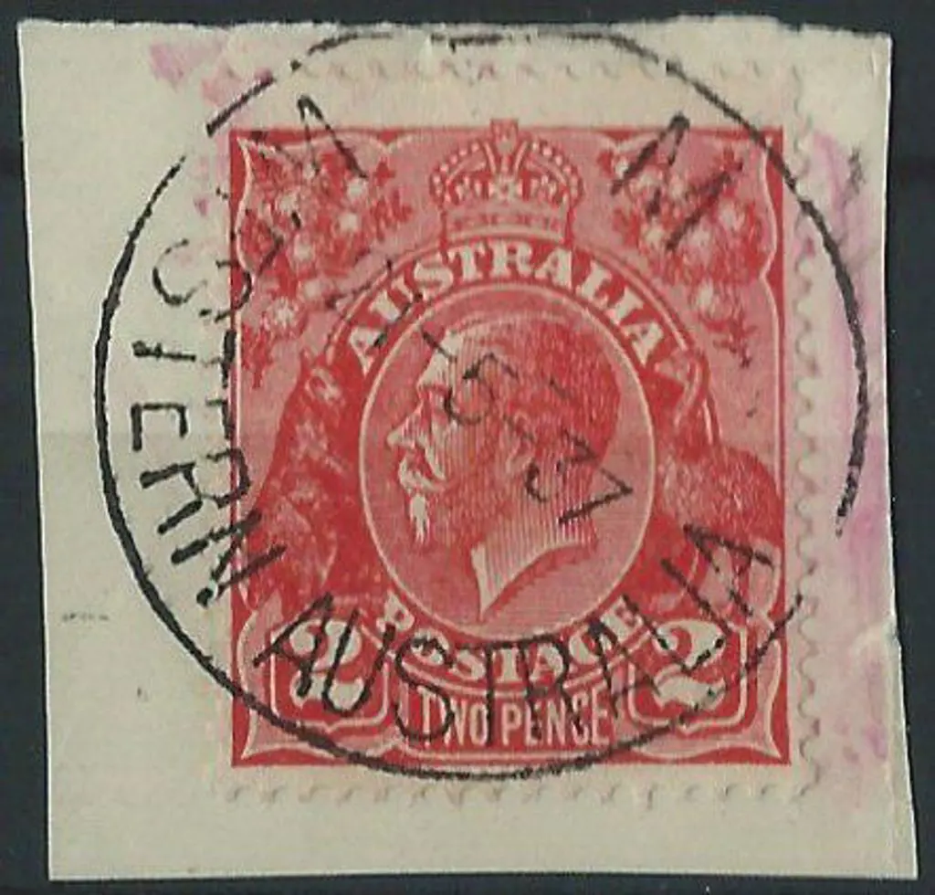 Relief M A31 on 2d red KGV on piece. A superb ... Image 1++