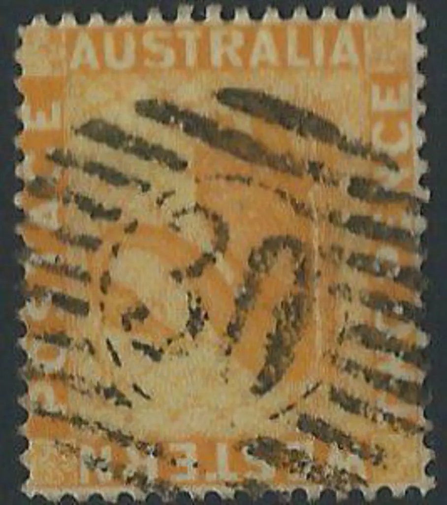Roebourne 12 bar 30 on 2d yellow (1882) wmk crown ... Image 1++