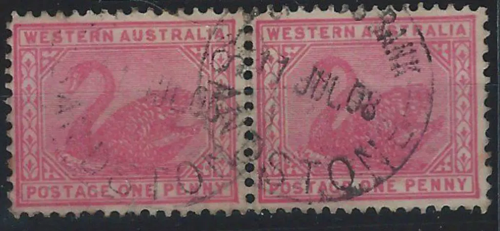 Sandstone Savings Bank SBv on 1d red swan pair ... Image 1++