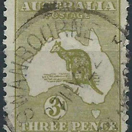 Swanbourne A27 on 3d olive 3rd wmk kangaroo dated ...