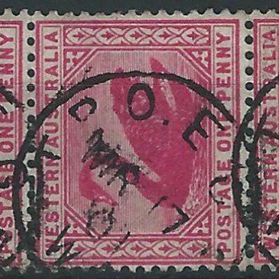 Travelling Post Office EG4 with 3 strikes on a 1d ...