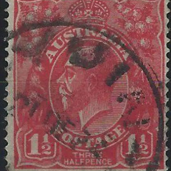 Yuin D30 on 1½d red JGV dated 24 DE 24. (1)