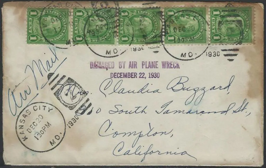 1930 (22nd Dec) Kansas City to California ... Image 1++