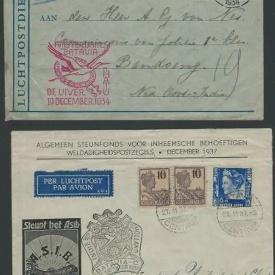 1934 (22nd Dec) KLM "Uiver" crash cover with ...