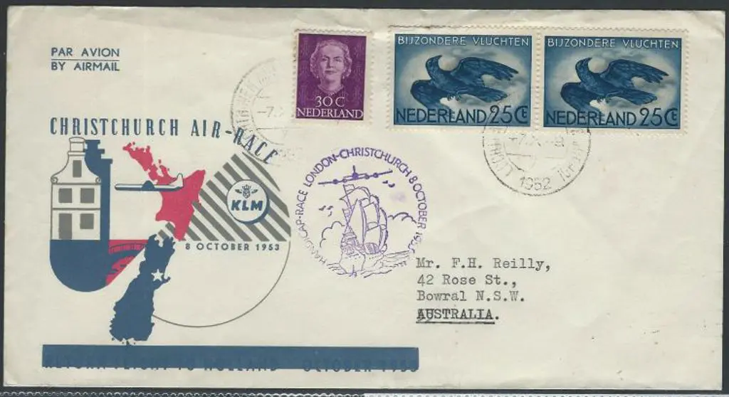 1953 (8th Oct) London to Christchurch Air Race ... Image 1++