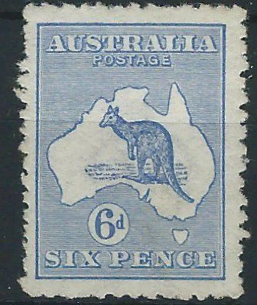 1913 1st wmk  6d ultramarine Die II. Fresh MLH, ... Image 1++