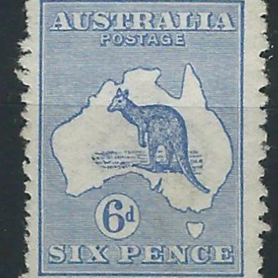 1913 1st wmk  6d ultramarine Die II. Fresh MLH, ...